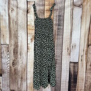 Abercrombie Floral Smocked Maxi Dress Cottagecore Sun Feminine Summer Size XS